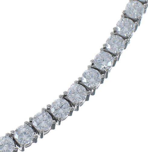 Sterling Silver Cubic Zirconia Necklace JX128552